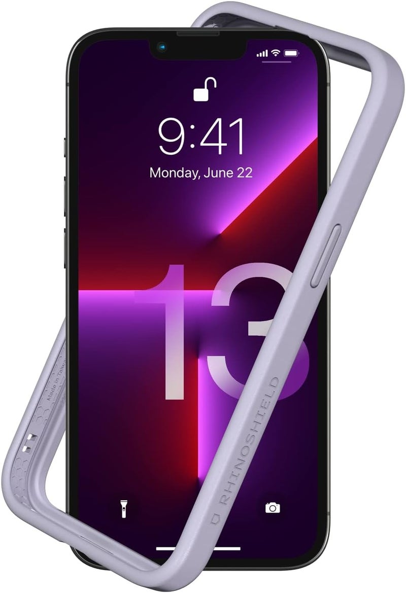 Rhino Shield Bumper Case Compatible with [iPhone 13/13 Pro] | CrashGuard NX - Shock Absorbent Slim Design Protective Cover 3.5M / 11ft Drop Protection - Lavender - Image 1